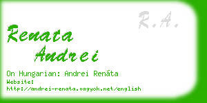 renata andrei business card